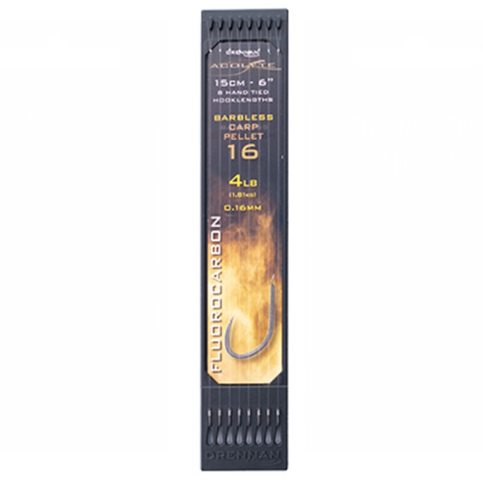 Drennan Acolyte Carp Pellet Hooklength Plate 6" - Barbless 4