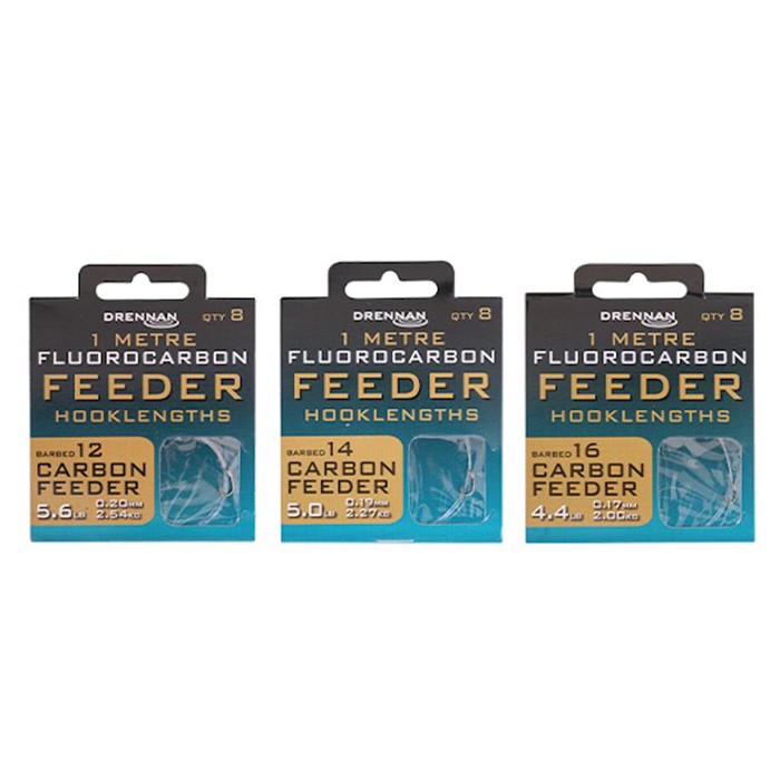 Drennan Carbon Feeder Flurocarbon Feeder Rig 1m Range