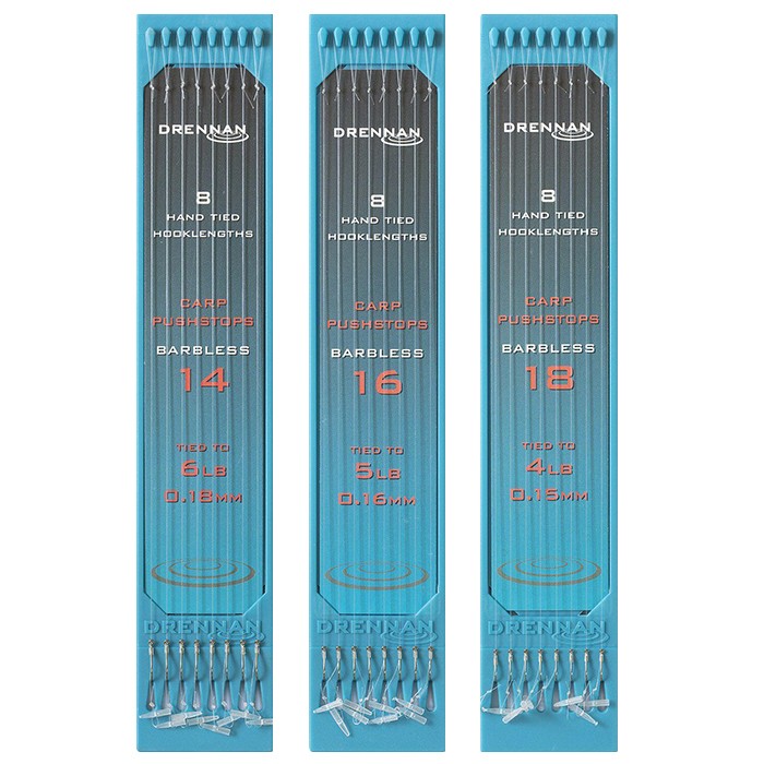 Drennan Carp Pushstop Hook to Nylon 6 Inch