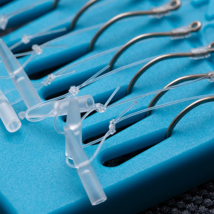 Drennan Carp Pushstop Hook to Nylon 6 Inch Close Up