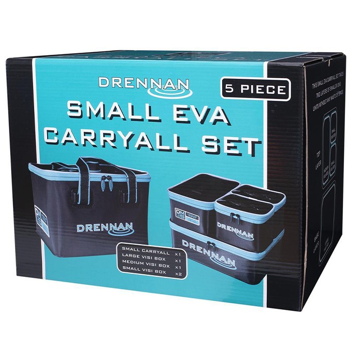 Drennan DMS 5 Piece Small Fishing Carryall Set Packaging