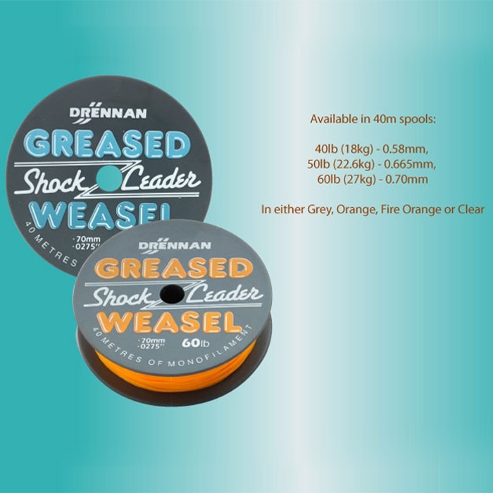 Drennan Greased Weasel Shock Fishing Leader Information