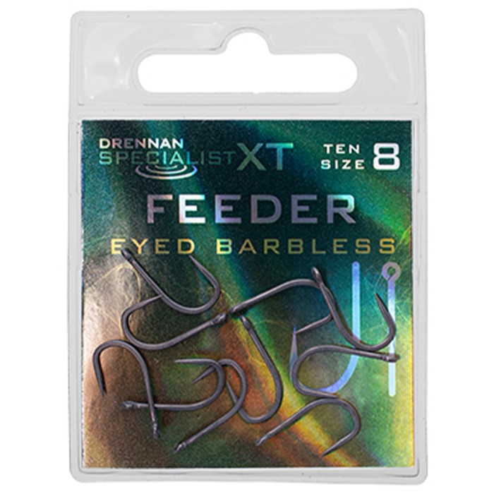 Drennan Specialist XT Feeder Eyed Hooks - Barbless 1