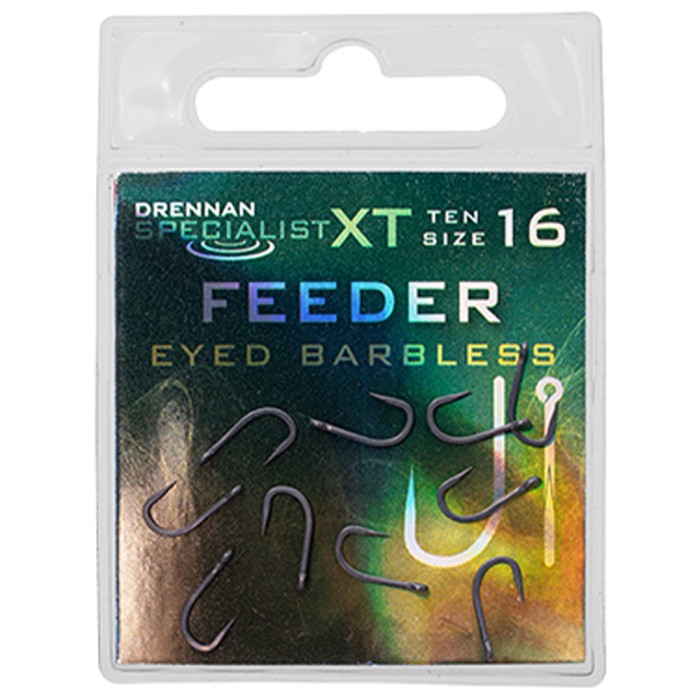 Drennan Specialist XT Feeder Eyed Hooks - Barbless 5