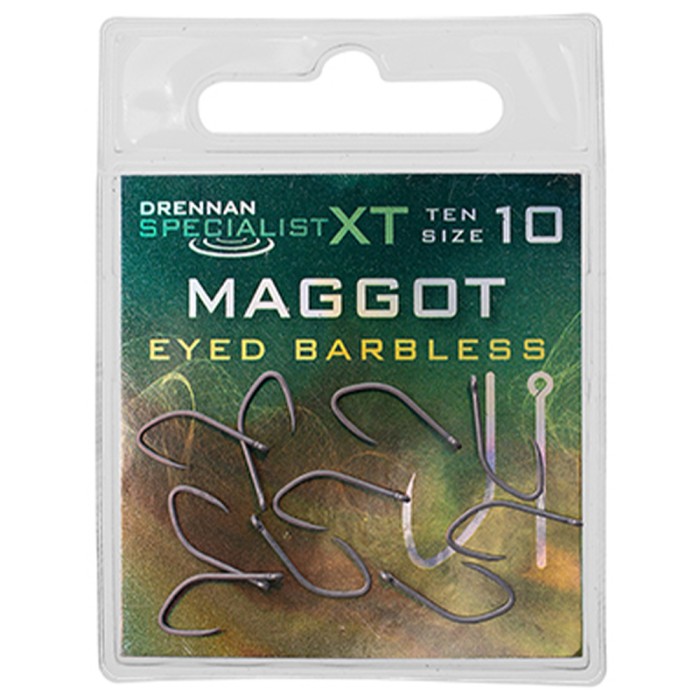 Drennan Specialist XT Maggot Eyed Hooks - Barbless 1