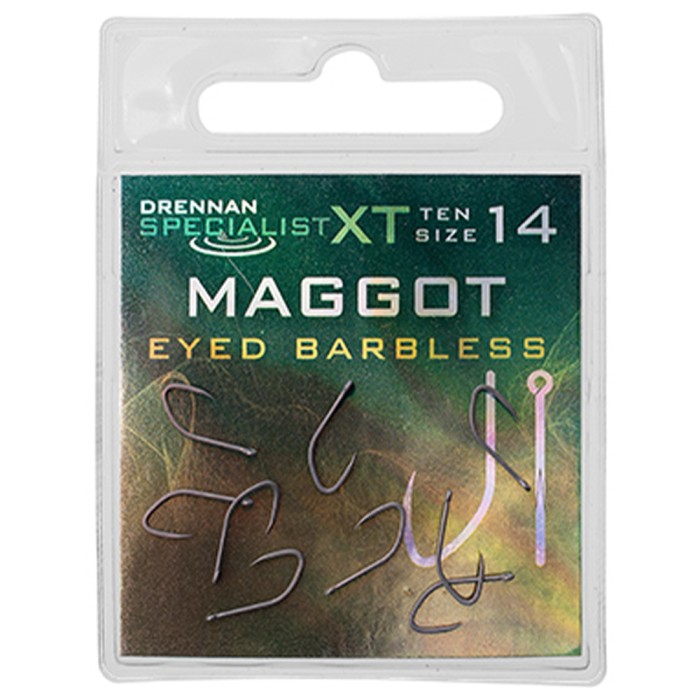 Drennan Specialist XT Maggot Eyed Hooks - Barbless 3