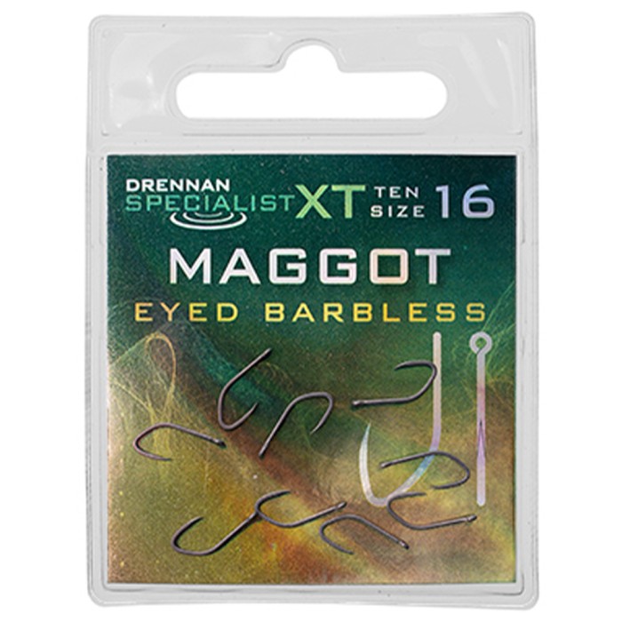 Drennan Specialist XT Maggot Eyed Hooks - Barbless 4