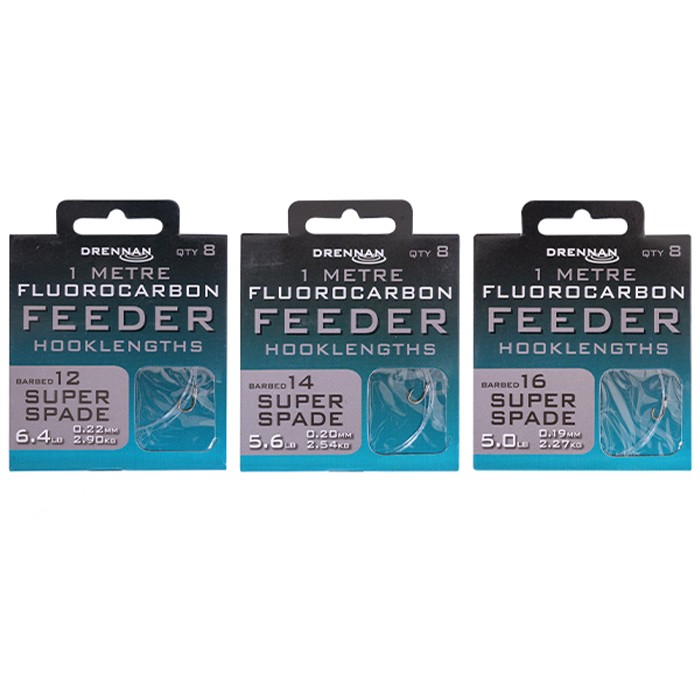 Drennan Super Spade Flurocarbon Feeder Rig 1m Range