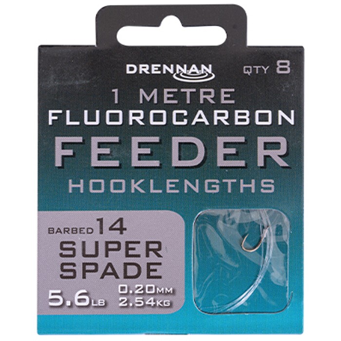 Drennan Super Spade Flurocarbon Feeder Rig 1m Size 14
