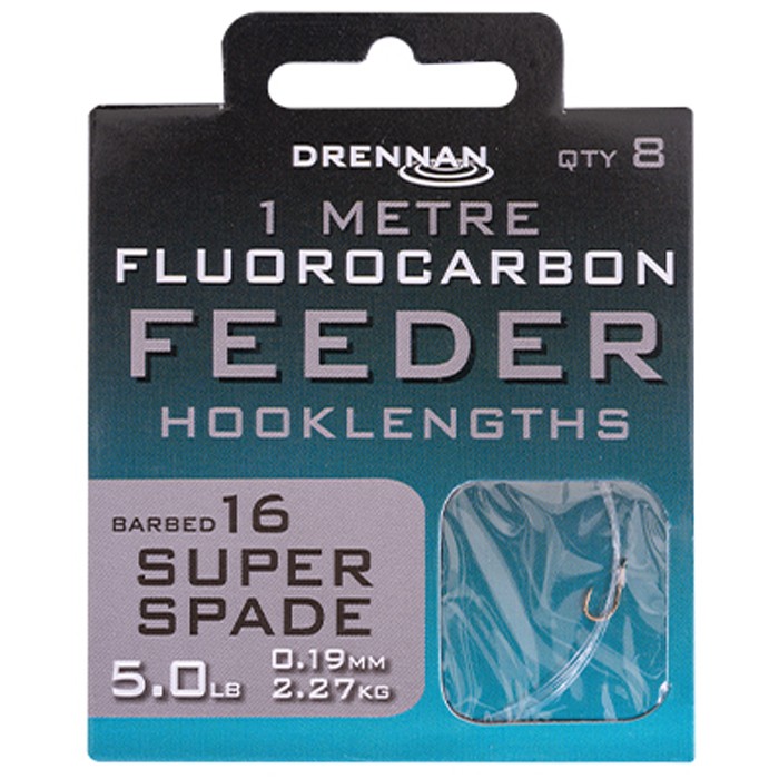 Drennan Super Spade Flurocarbon Feeder Rig 1m Size 16