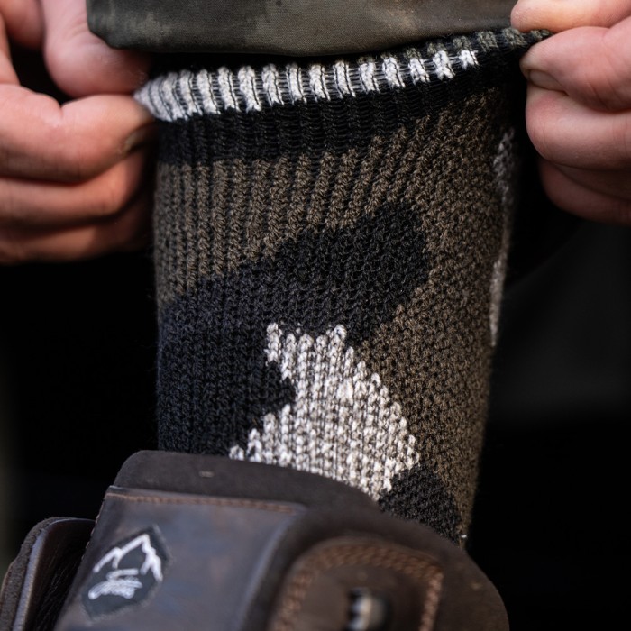 Heat Holders Camo Original Crew Socks In Use 4