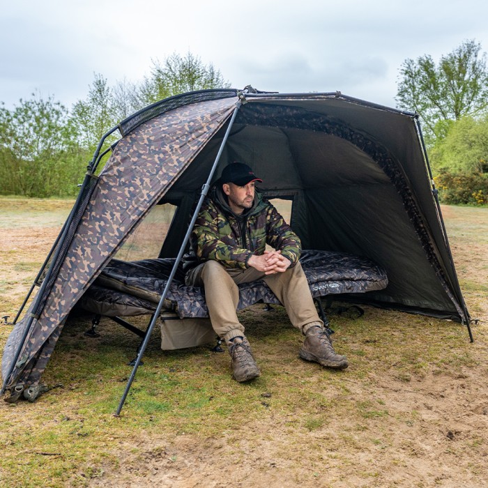 Advanta Pro All Season Camo Sleeping Bag In Use 1