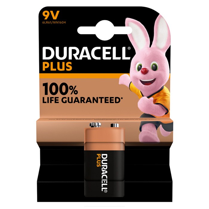 Duracell 9V Plus 100% Batteries 1