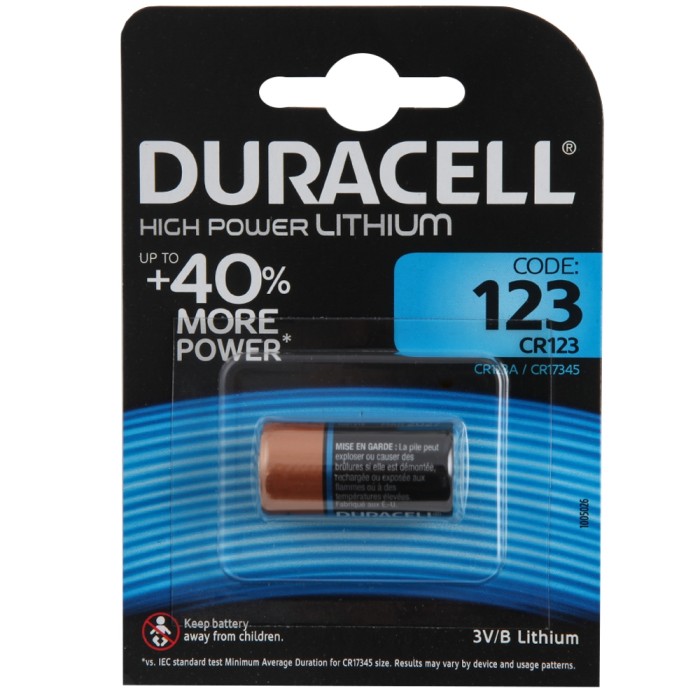 Duracell Lithium Ultra Batteries CR123