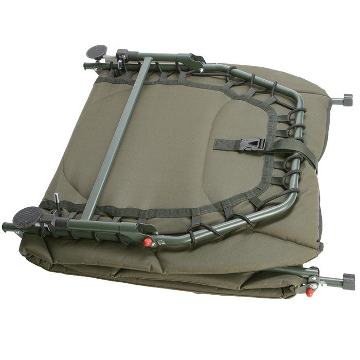 Daiwa Black Widow 6 Leg Bedchair Folded