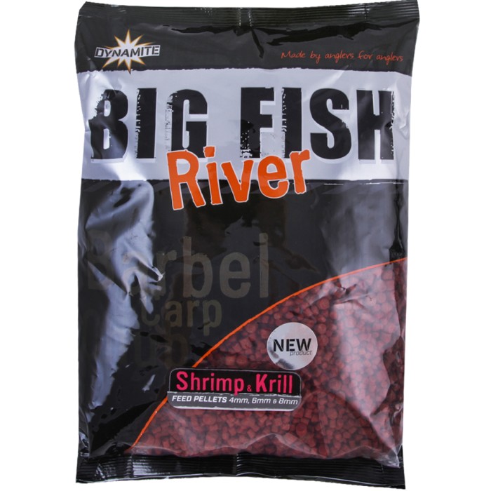 Dynamite Baits Big Fish River Pellets Shrimp and Krill
