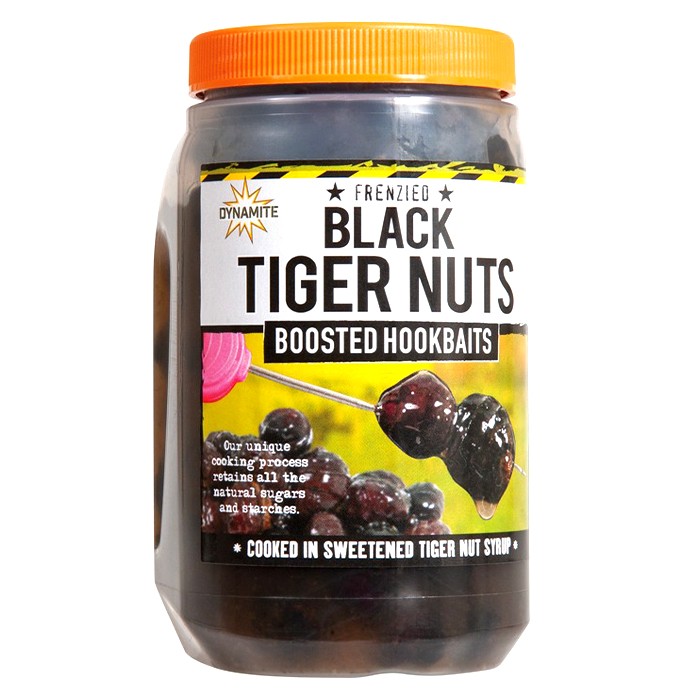 Dynamite Baits Frenzied Black Tiger Nuts Boosted Fishing Hookbaits 500ml