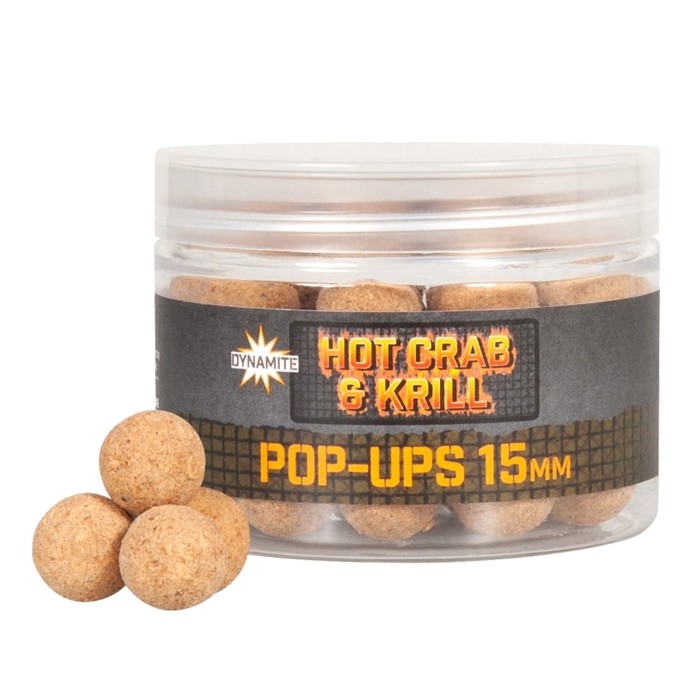 Dynamite Baits Food Bait Pop Ups - Hot Crab & Krill