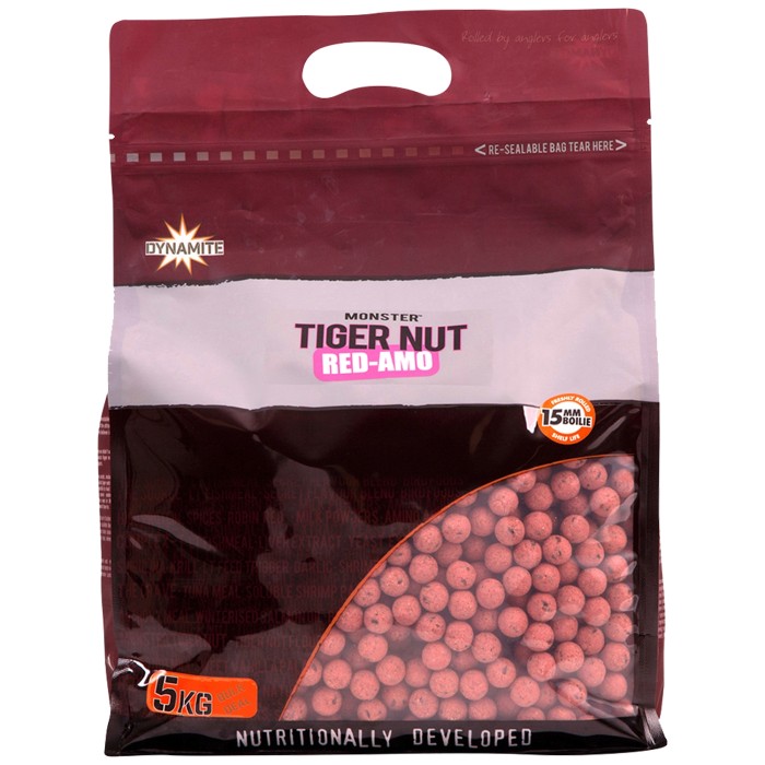 Dynamite Baits Monster Tiger Nut Red Amo Shelf Life Boilies 15mm 5kg