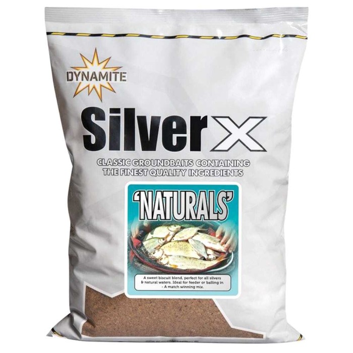 Dynamite Baits Silver X Naturals Match Fishing Bait Mix 1.8kg