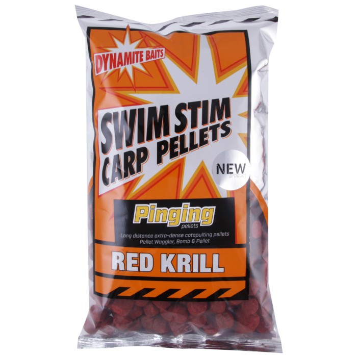 Dynamite Baits Swim Stim Pinging Pellets Red Krill