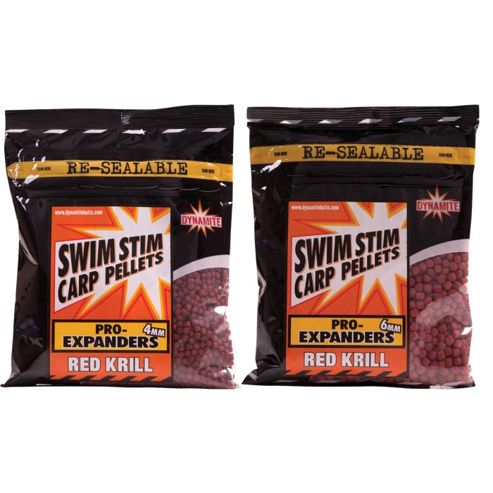 Dynamite Baits Swim Stim Pro Expanders Red Krill 4mm and 6mm