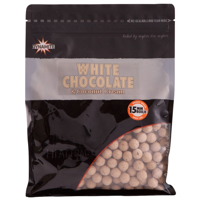 Dynamite Baits White Chocolate & Coconut Cream Shelf Life Boilies 15mm