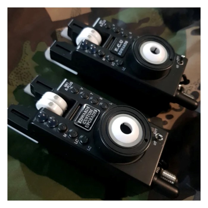 Edwards Custom Upgrades MK1 R-Plus 3 Rod Remote Bite Alarm Set - White Trim Edition