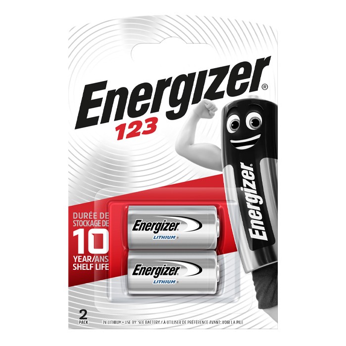 Energizer Lithium CR123 - 2 Pack