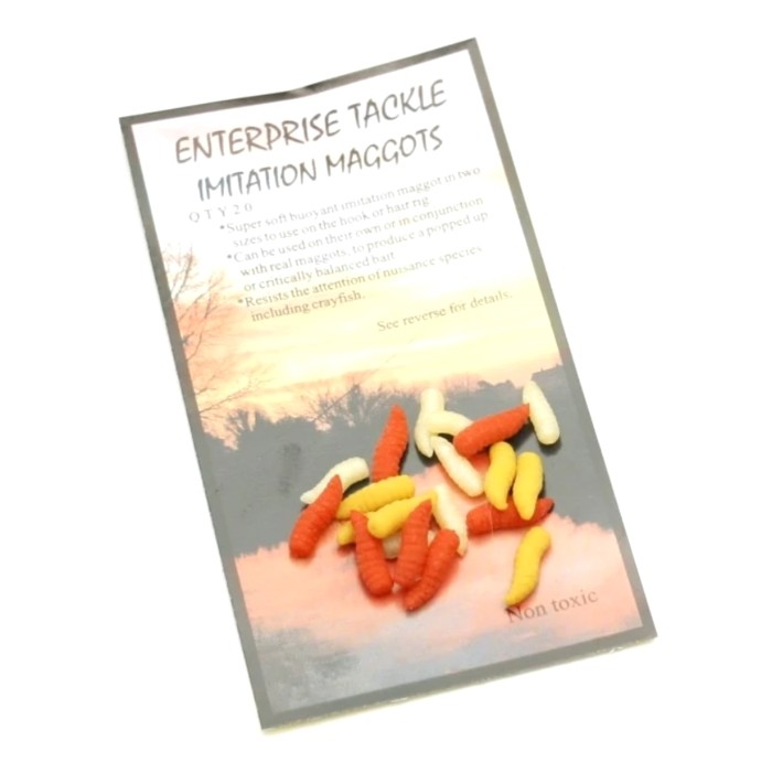 Enterprise Imitation Sinking Maggots - White Red Bronze Mixed Pack
