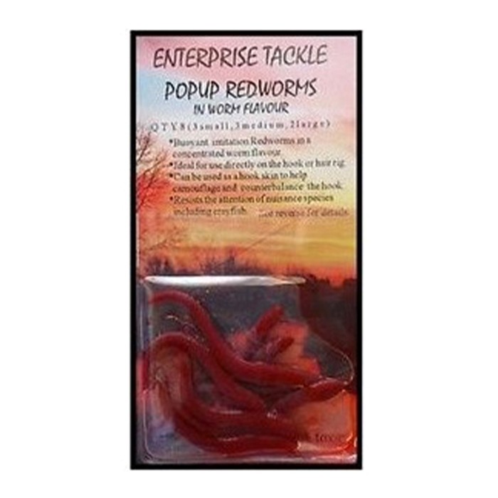 Enterprise Tackle Pop Up Imitation Red Worms