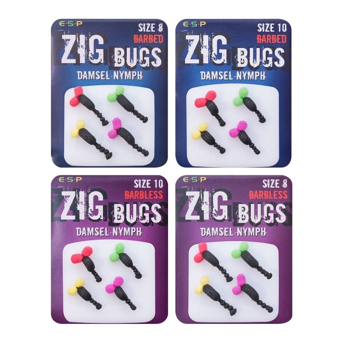 ESP Zig Bug Damsel Nymph all size