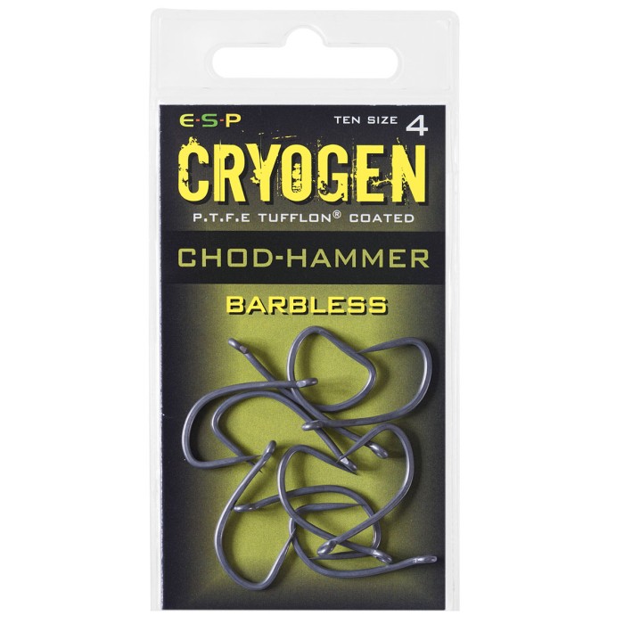 ESP Cryogen Chod Hammer Hooks Barbless Size 4