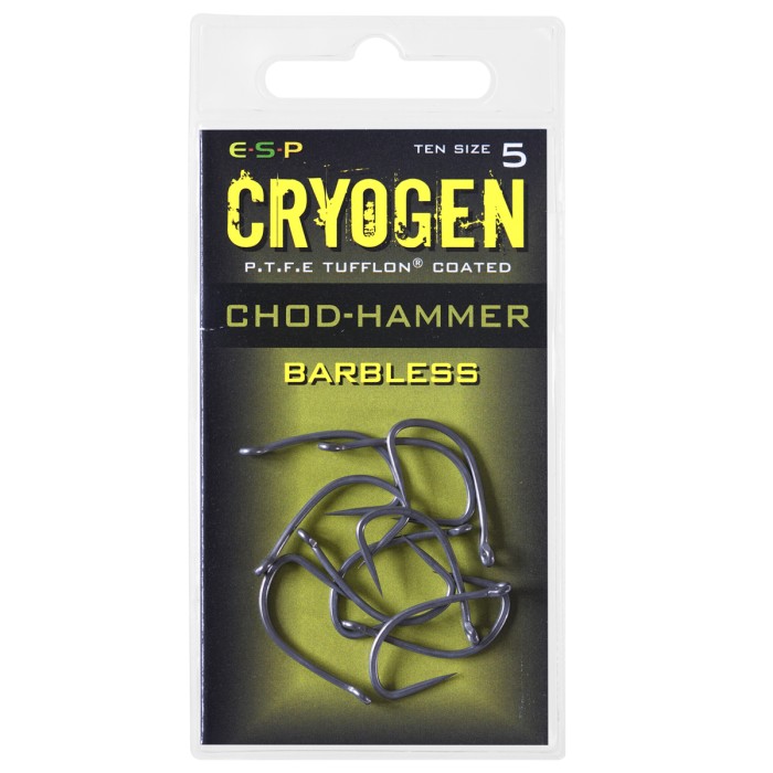 ESP Cryogen Chod Hammer Hooks Barbless Size 5