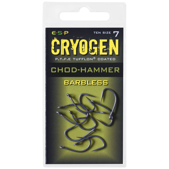 ESP Cryogen Chod Hammer Hooks Barbless Size 7