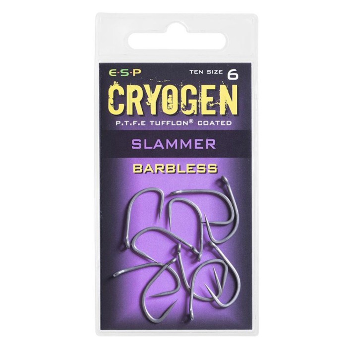 ESP Cryogen Slammer Fishing Hooks - Barbless 1