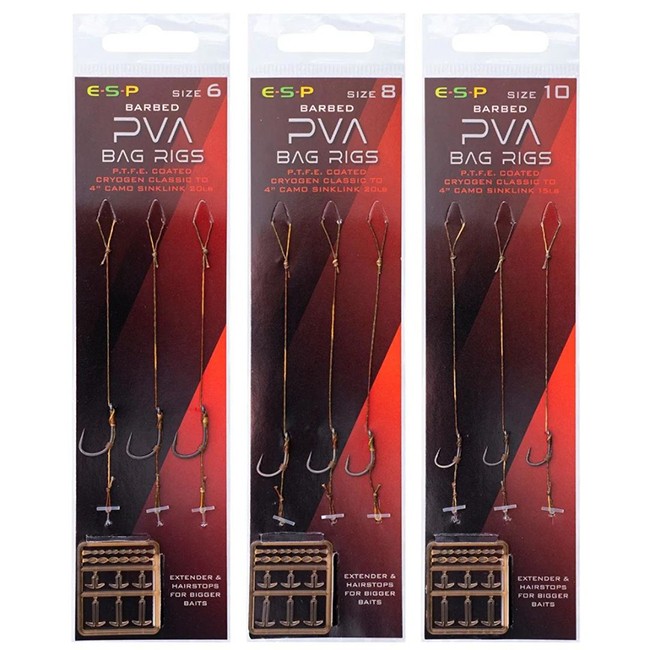 ESP PVA Bag Rigs - Barbed