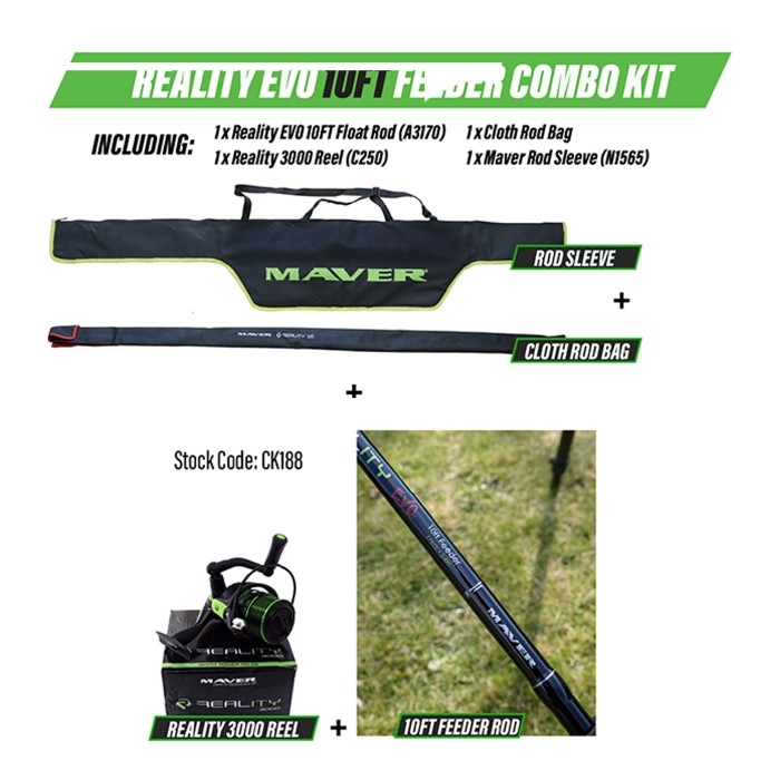 Maver Reality EVO Feeder Rod & Reel Combo Kit