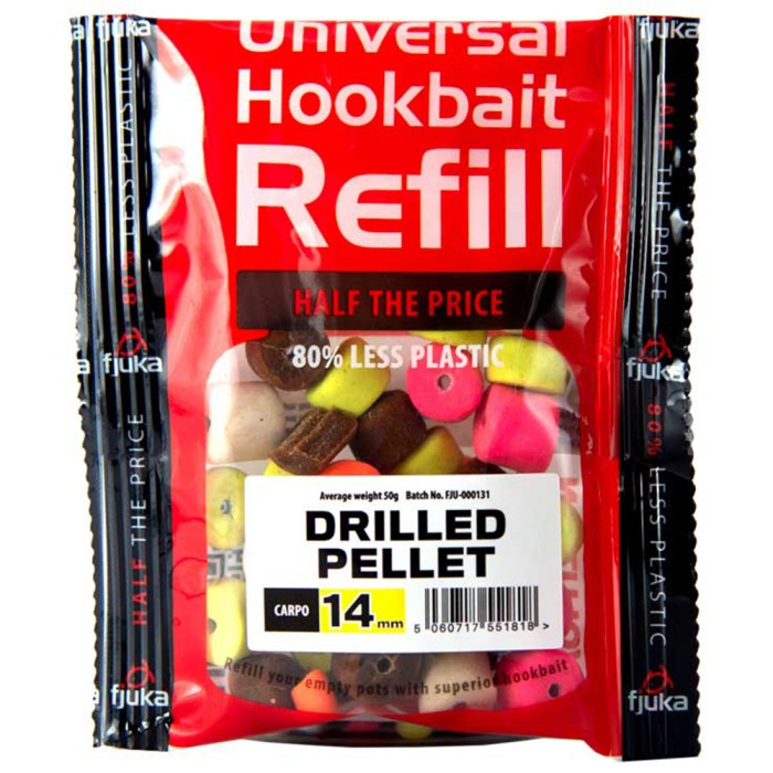 Fjuka Drilled Carpo Fishing Pellet Refills 14mm