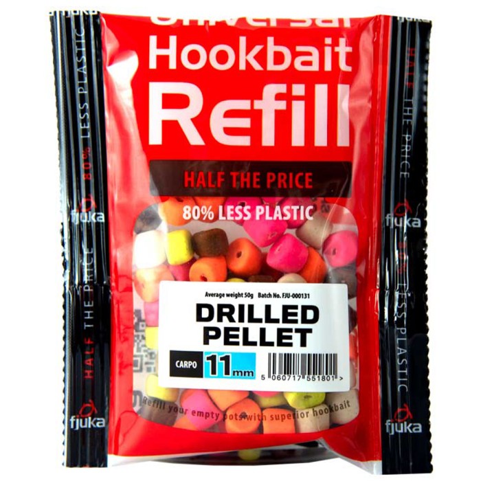 Fjuka Drilled Carpo Fishing Pellet Refills 11mm