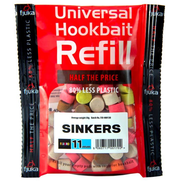 Fjuka Hookable Fishing Sinker Refills 11mm