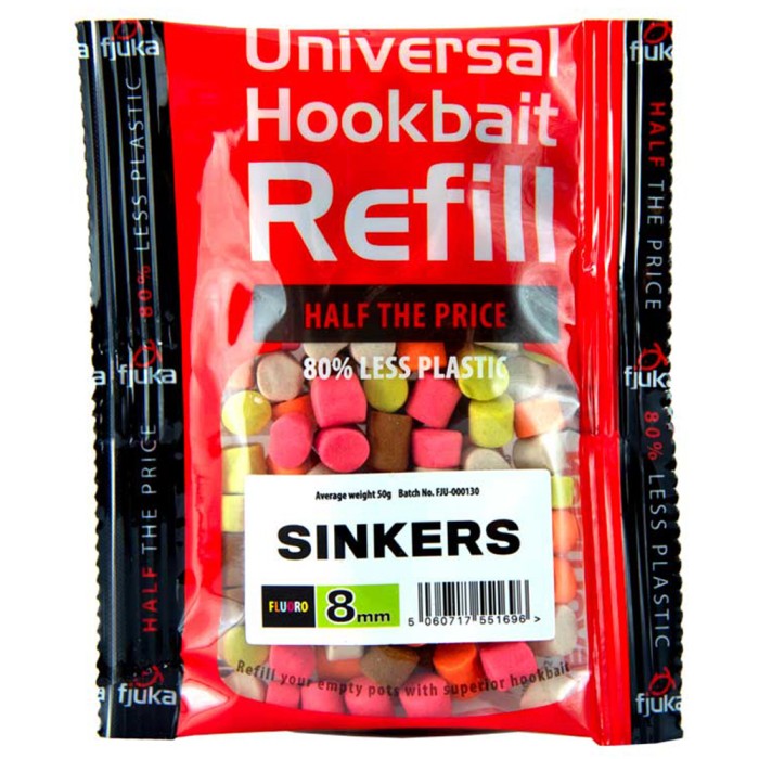 Fjuka Hookable Fishing Sinker Refills 8mm