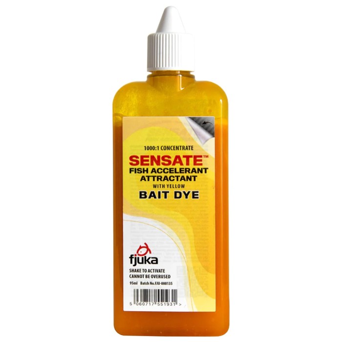 Fjuka Sensate Fishing Bait Dye 95ml Yellow