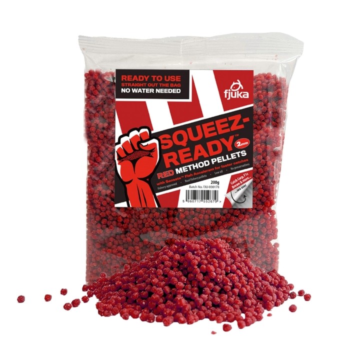 Fjuka Squeez-Ready Method Pellets - Red