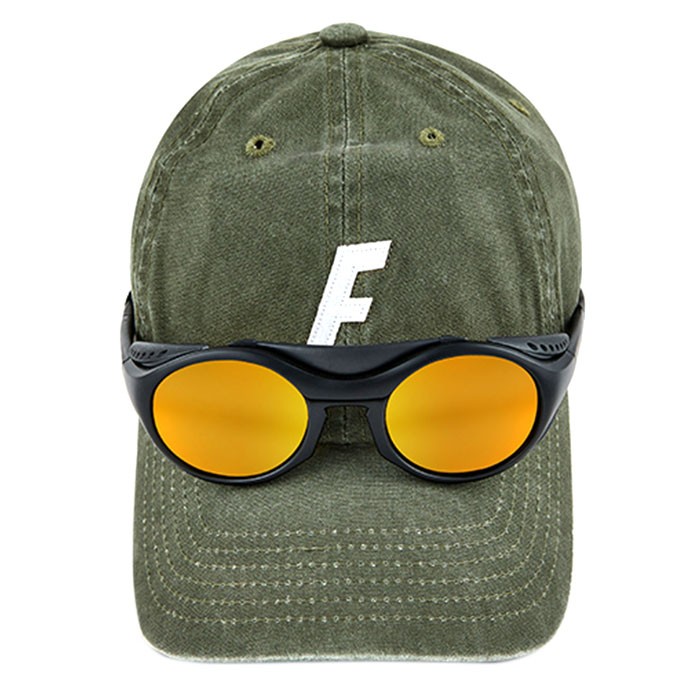Fortis Olive 6 Panel F Fishing Cap With Sunglasses