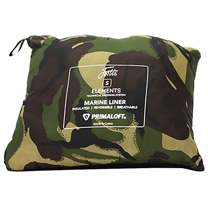 Fortis Marine Liner Reversible Fishing Jacket DPM/Olive Packed Away