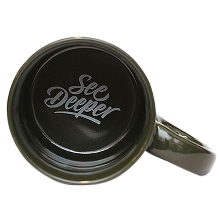 Fortis See Deeper Fishing Mugs Green Inside