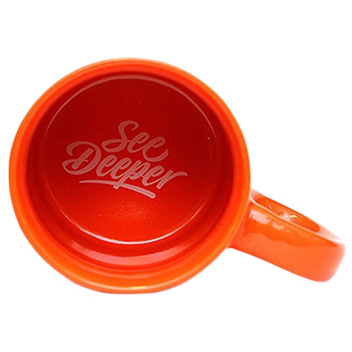 Fortis See Deeper Fishing Mugs Orange Inside