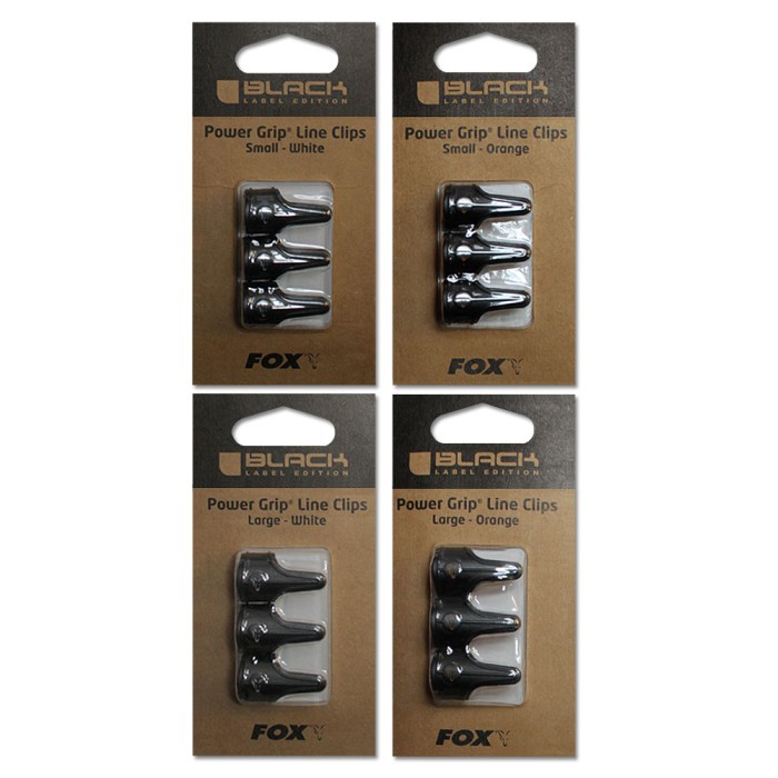 Fox Black Label Power Grip Line Clips white small & large