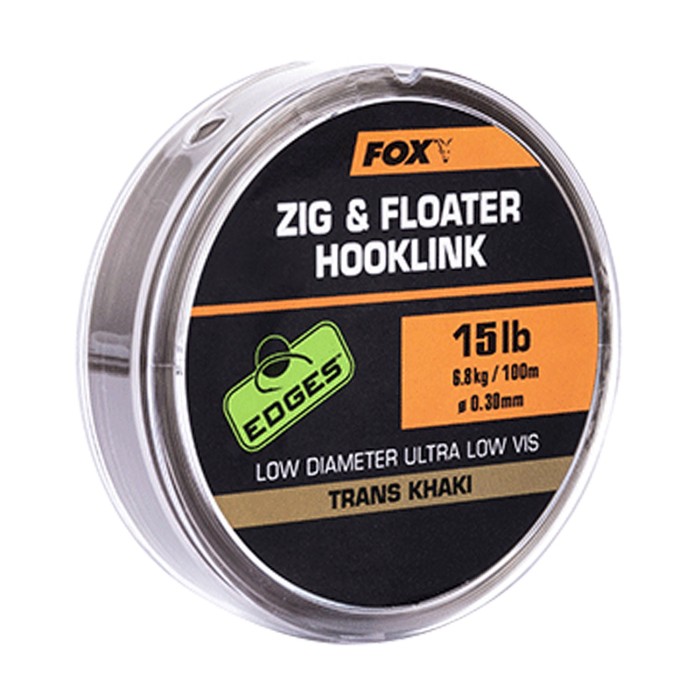 Fox Edges Zig & Floater Hooklink 100m 15Ib